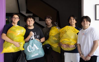 Alumnos de la Prepa Uni donan ropa a la Casa Hogar «Maternidad y Casa Cuna» de Celaya